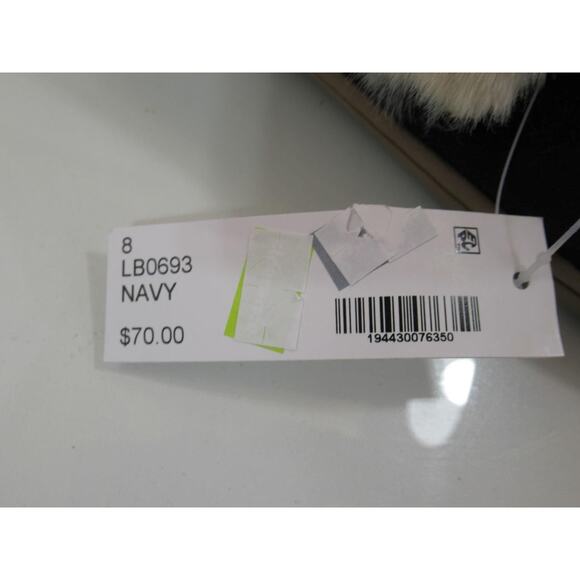 Women's Clarks Size 8 Cozy Slip On Moccasin Slippers Comfort Navy - Picture 9 of 9